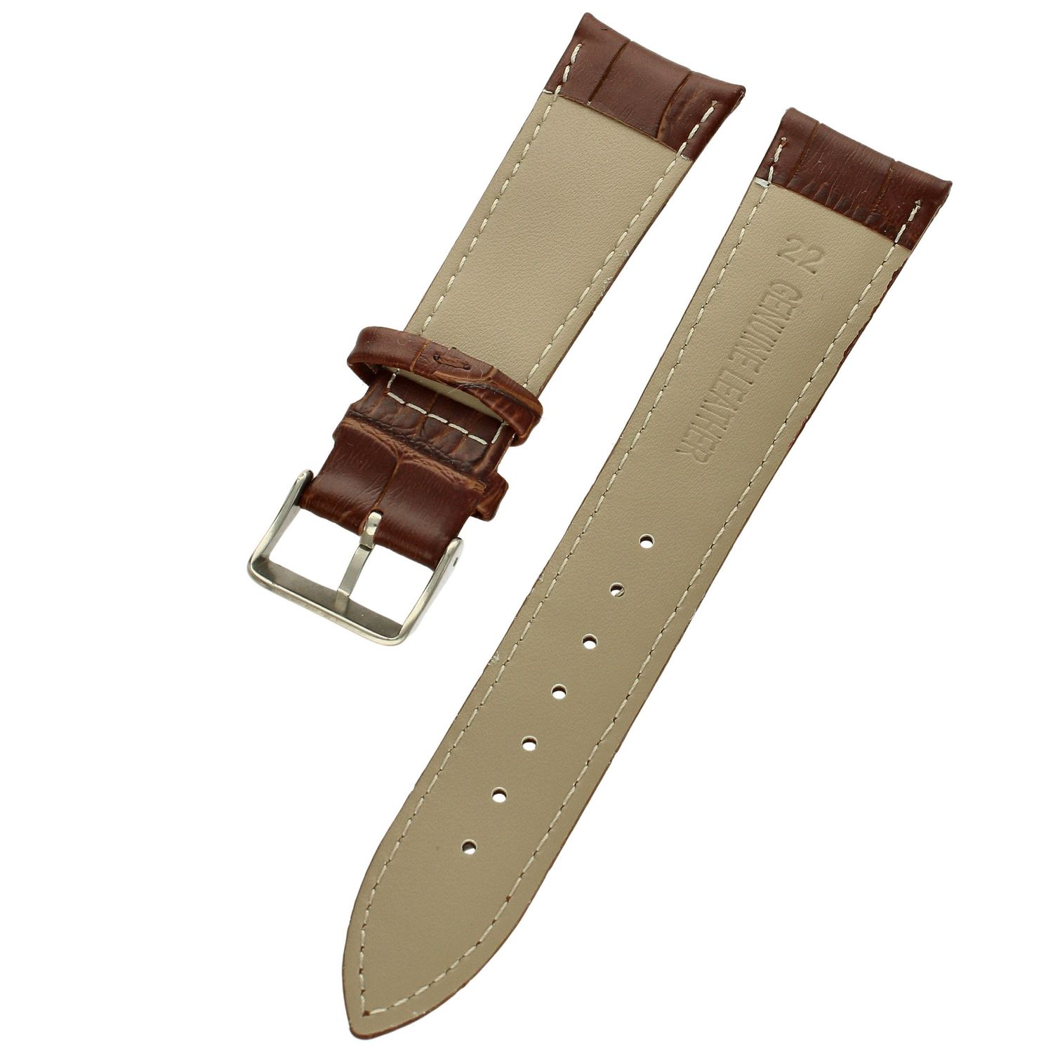 Pasek do zegarka brązowy skórzany LSAUB21 20 mm ⌚ (3).jpg